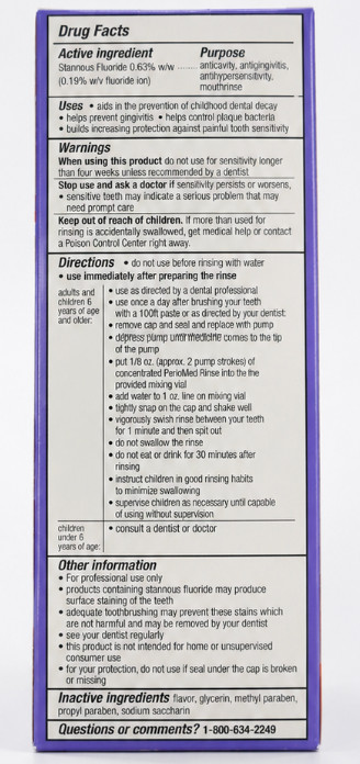 3M ESPE PerioMed 0.63% Stannous Fluoride Oral Rinse Tropical Fruit 10 oz