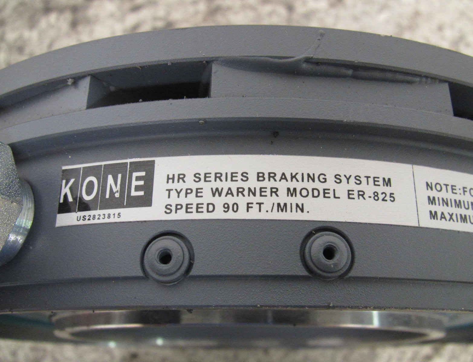 New Kone KM51519336R02 / Warner Electric ER825 / 5250-67 DC Brake Assembly