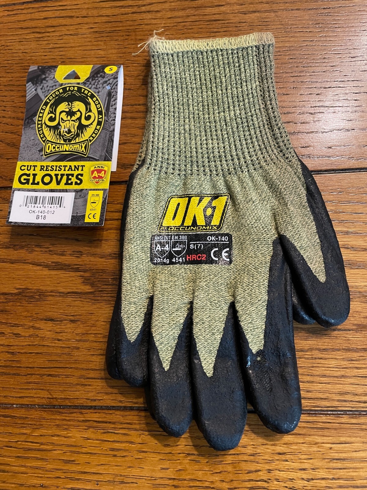 OK-1 by Occunomix Cut Resistant Gloves OK-140 HRC2 – Size S – New