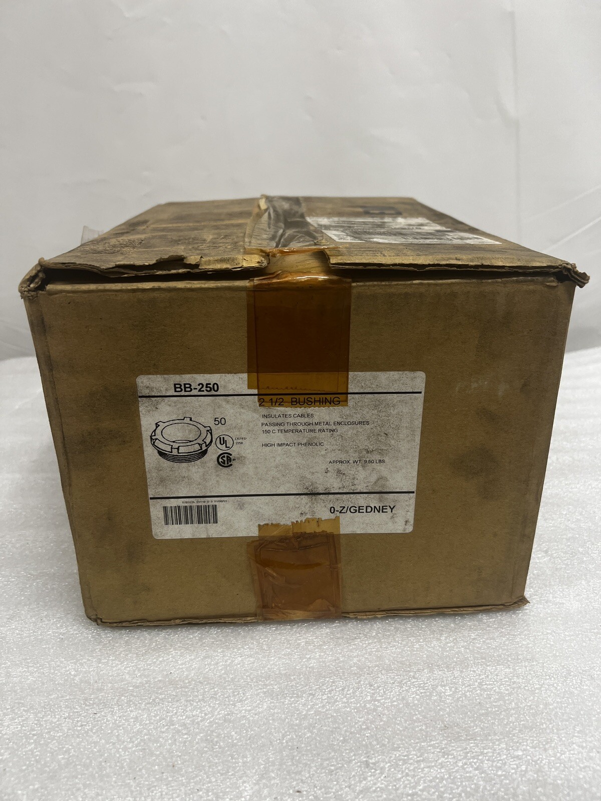 OZ-GEDNEY BB-250 2-1/2″ Insulating Threaded Non-Metallic Bushings BOX OF 10
