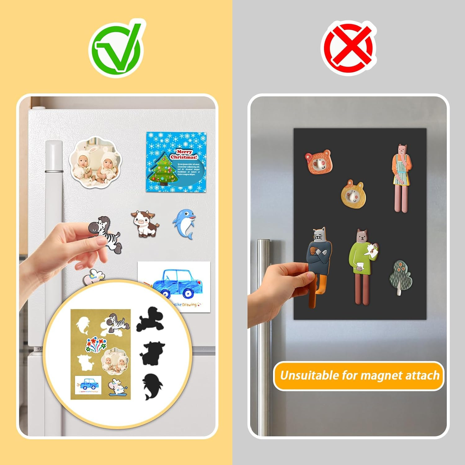 Magnetic Sheet with Adhesive Backing 6 X 8, 6 Pack | Magnet Paper Sheets for Cla
