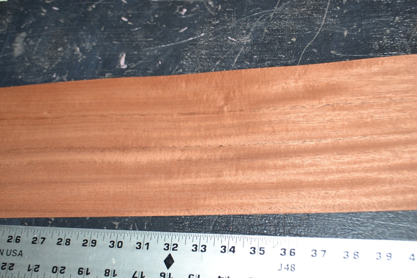 Cuban Mahogany Raw Wood Veneer Sheet 5.5 x 99 inches 1/42nd IFP35137-79