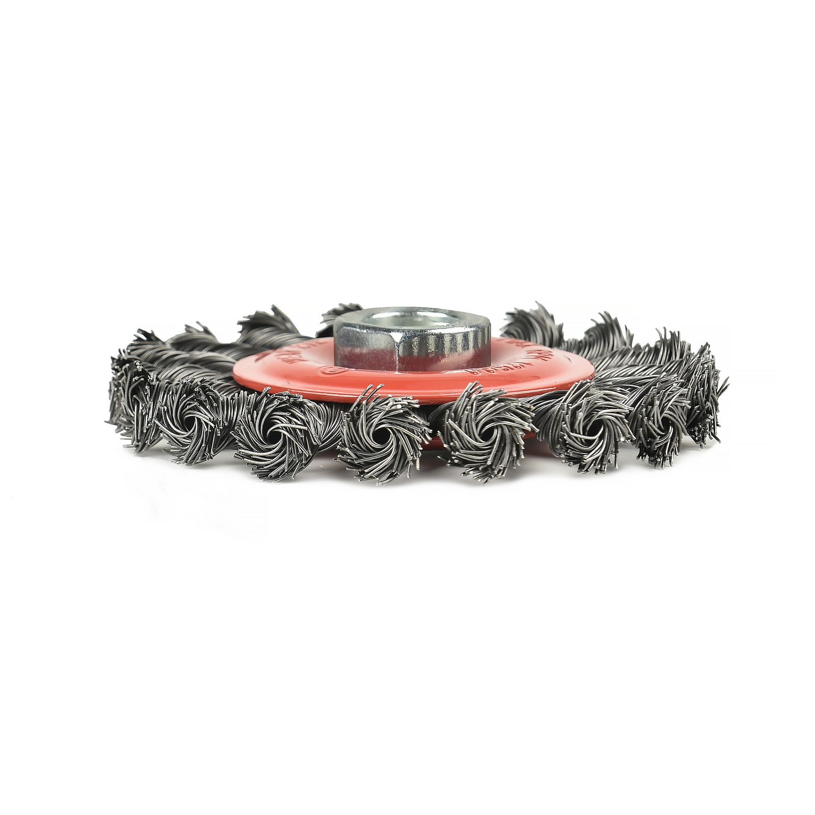 4 Inch Twist Knotted Wire Wheel Brush for Grinders, 5/8″-11 U