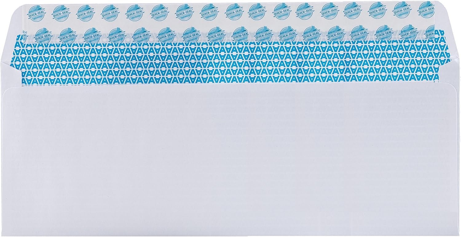 Secure 100 Self-Sealing Envelopes with Security Tint – Perfect for Everyday Use
