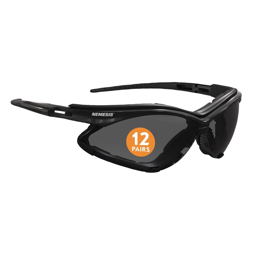 KleenGuard™ Nemesis™ Foam Safety Glasses, Smoke Lens, Anti-Fog, 65336 (1-Dozen)