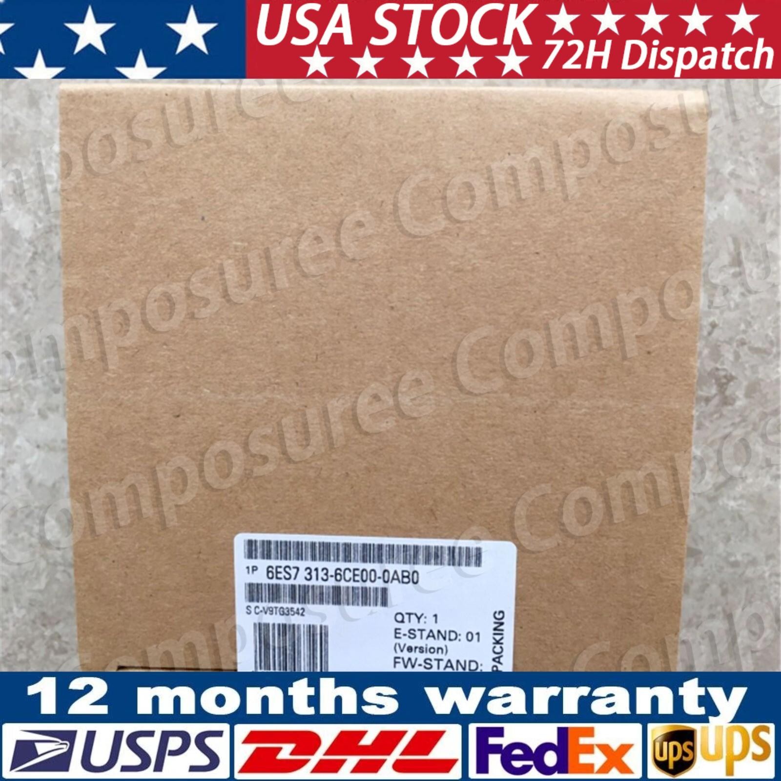 New Siemens 6ES7313-6CE00-0AB0 6ES7 313-6CE00-0AB0 SIMATIC S7-300, CPU 313C-2DP