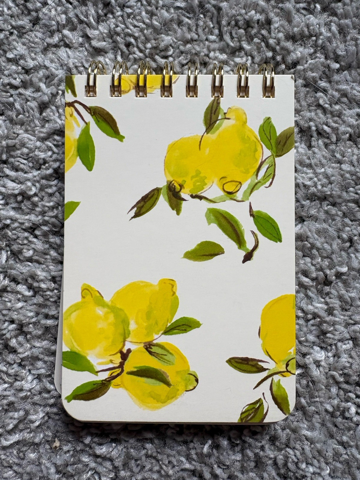 Kate Spade New York Lemon Print Small Spiral Notebook