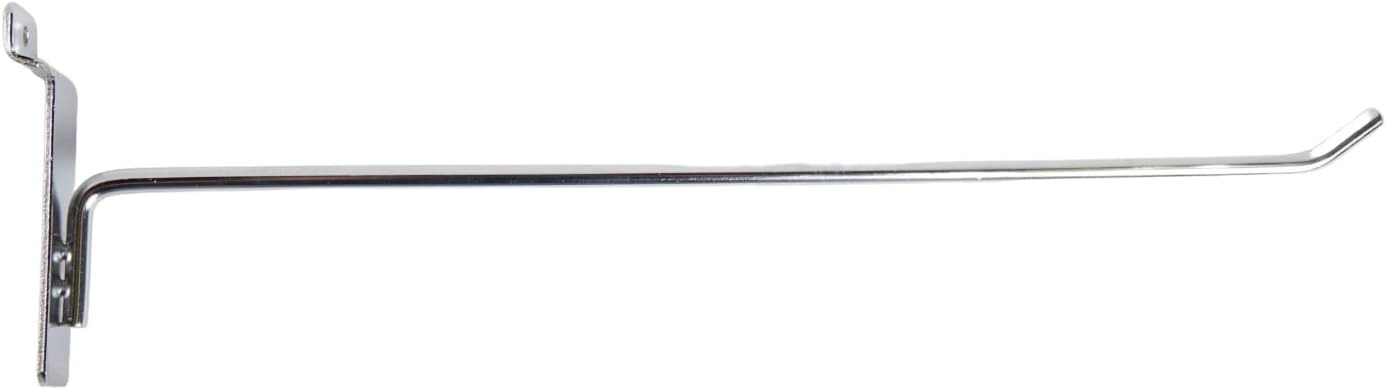 100 Chrome 12″ Slatwall Peg Hooks Slat Wall Retail Display 6 mm Diameter Tubing