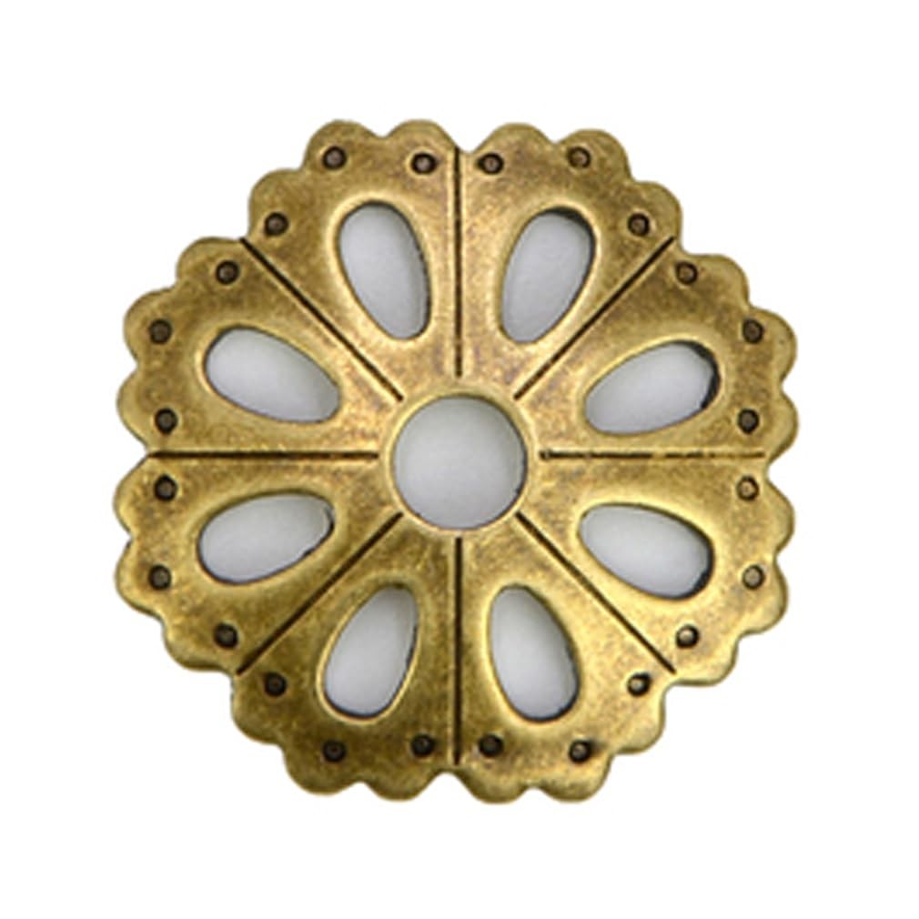 10Pcs Convex round Brass Backplate Washers Classical Furniture Decoration Gasket