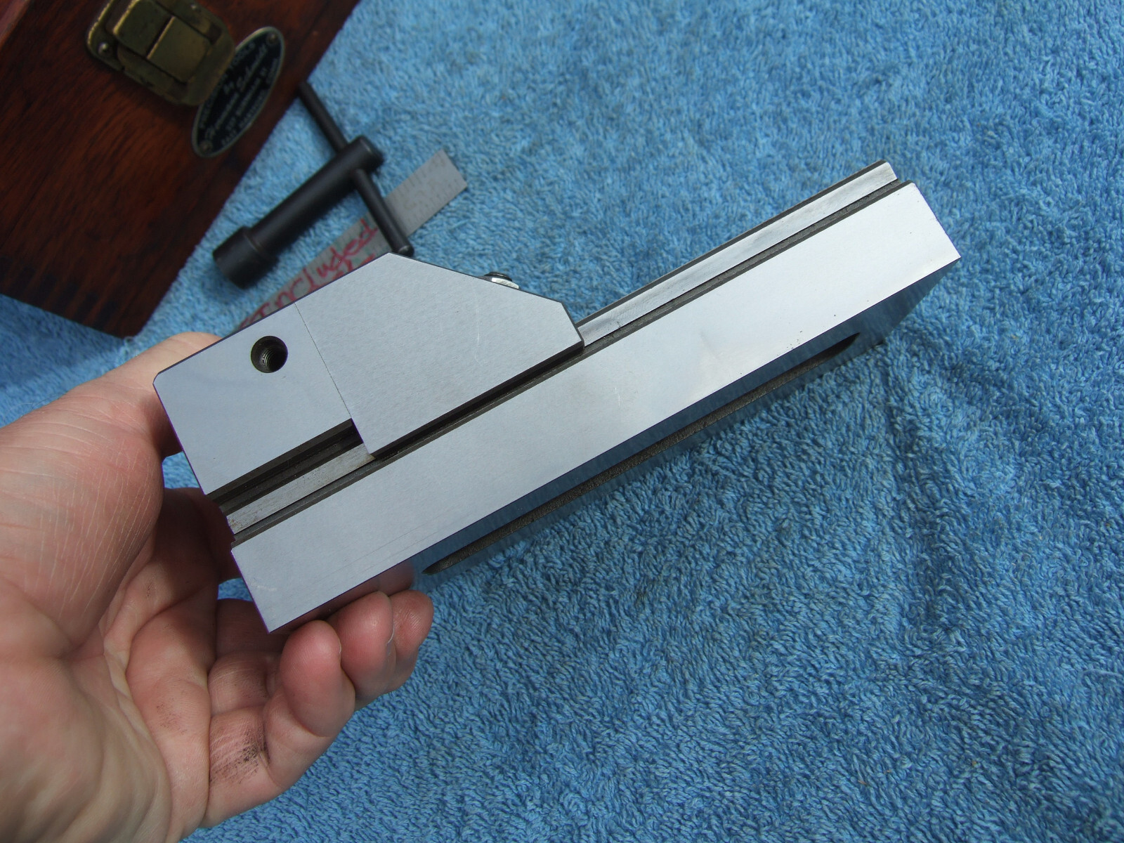 HERMANN SCHMIDT USED V0 4 WOH GRIND VISE CASE&WRENCH TOOLMAKER MACHINIST GRIND 9
