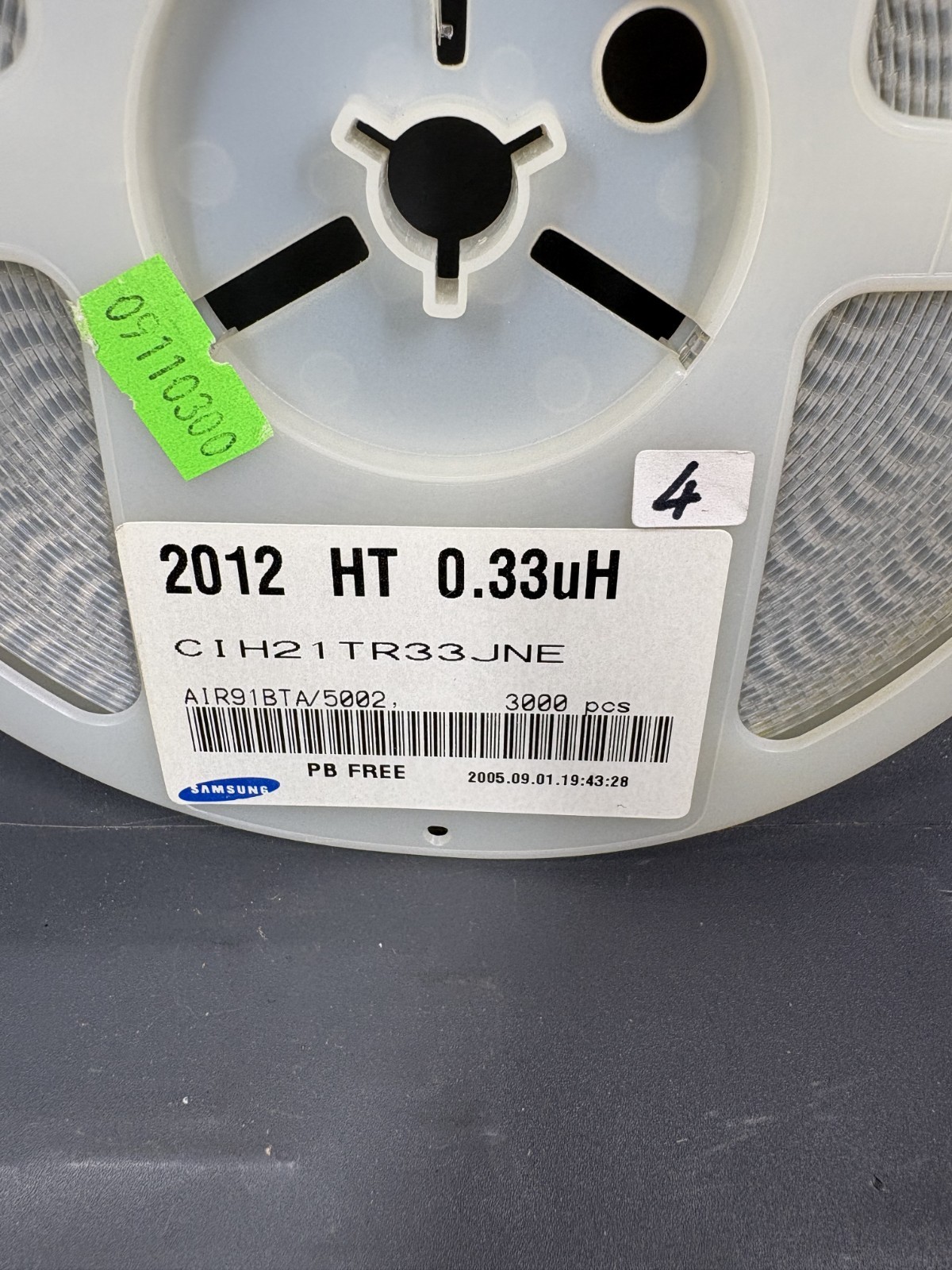 3000x 0.33uH SMD Inductor 0805 (2012) Samsung CIH21TR33JNE Chip Inductor