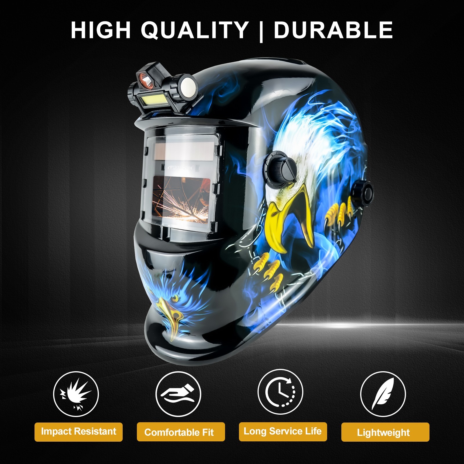 True Color Auto Darkening Welding Helmet