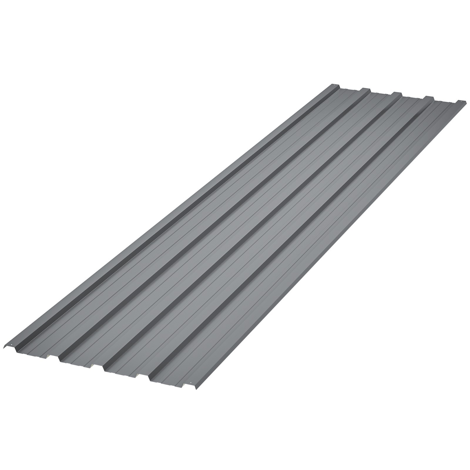 15 Pcs Galvanized Metal Roof Panels 16.77″x73.23″ Screws Included Shed Gray