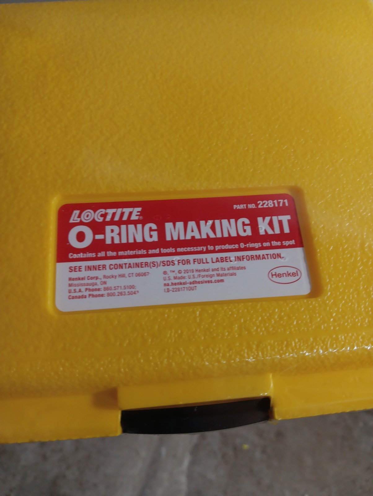 O-Ring Making Kit, Clear Henkel Corporation Loctite 228171 794302281716 – NEW!