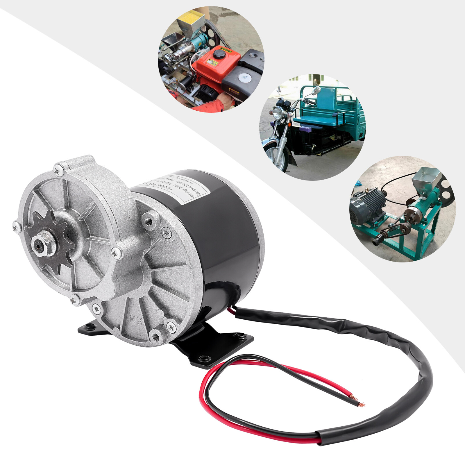 350W Gear Reduction Electric Motor Electric Brushed Pure Copper Motor MY1016Z