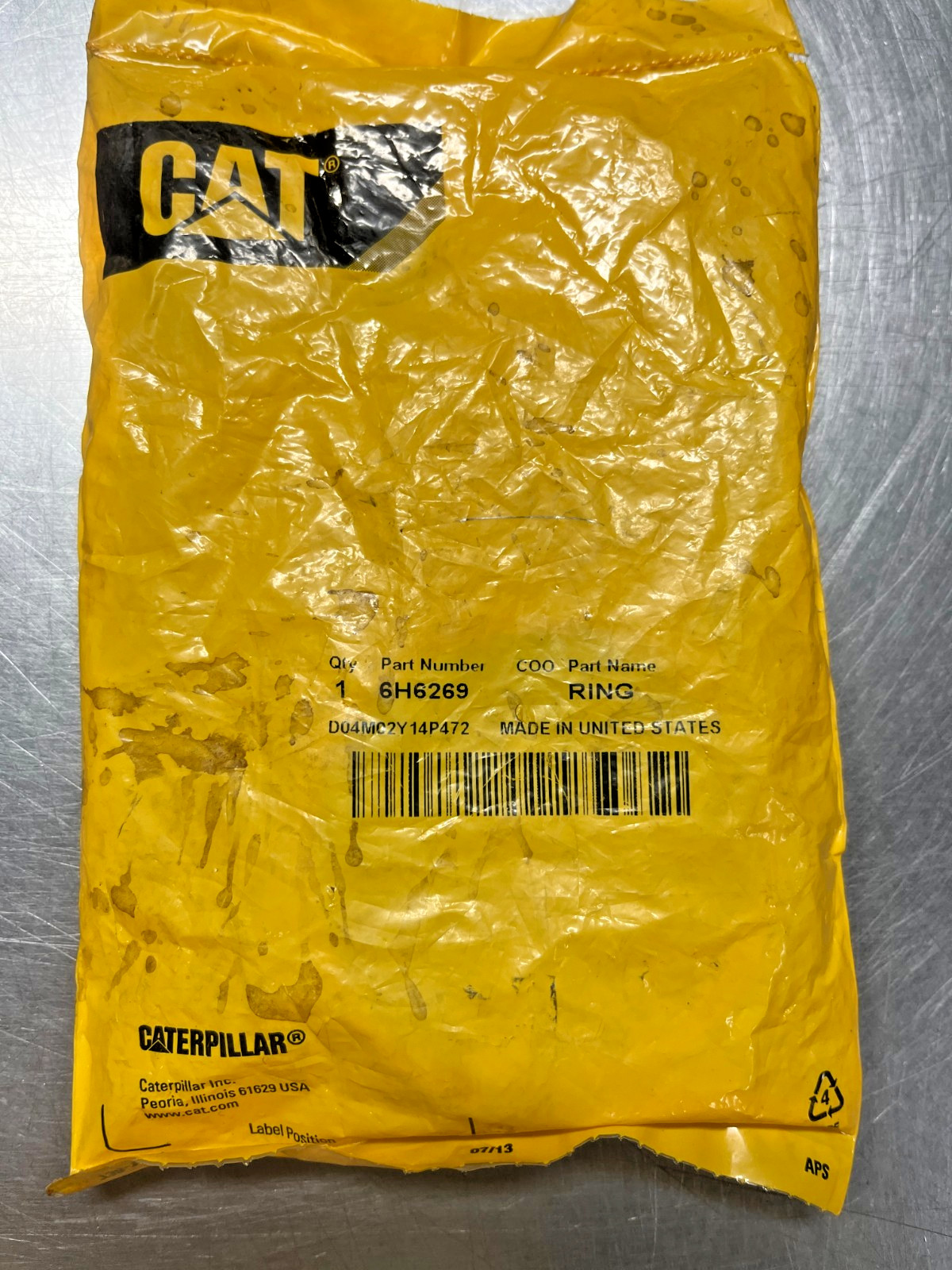 6H-6269 Genuine OEM CAT RING Caterpillar 6H6269