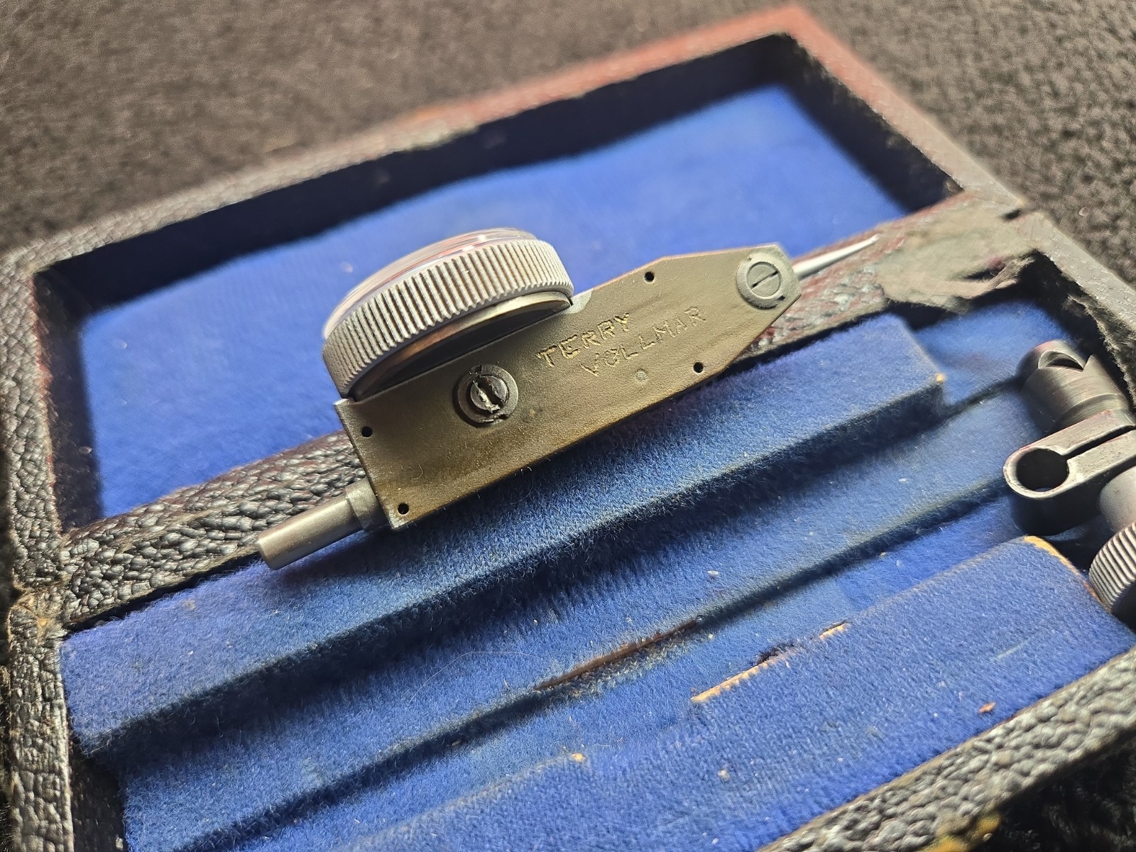 Vintage Alina .0001 Test Indicator with Storage Case And Snug