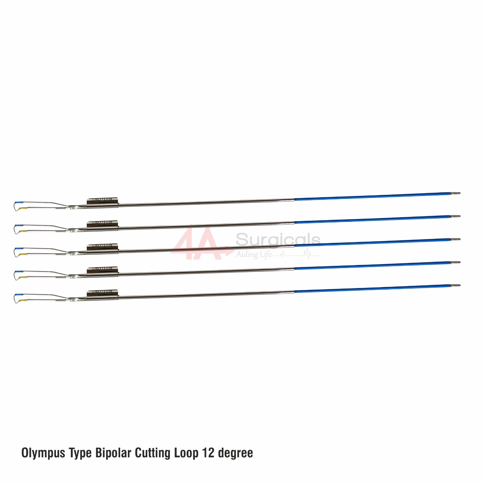 4A Olympus Type Bipolar Cutting Loop 12 degree Set of 5
