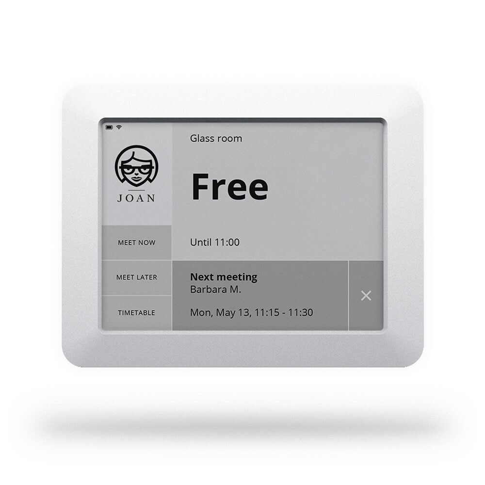 JOAN 6 – Meeting Room Booking and Management Display Device – Gray