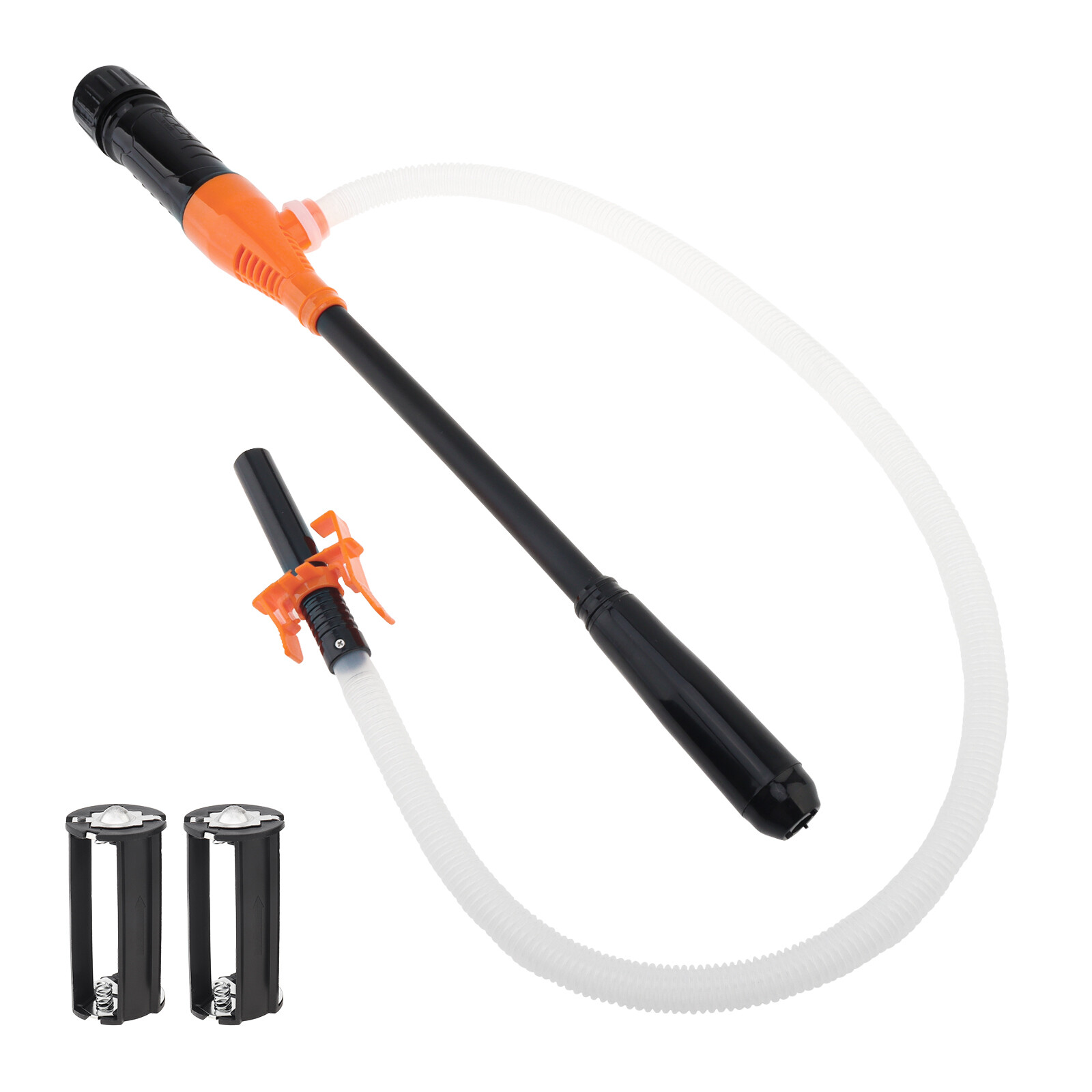 Battery Powered Electric Fuel Transfer Siphon Pump Gas Oil Water Liquid 2.4 GPM