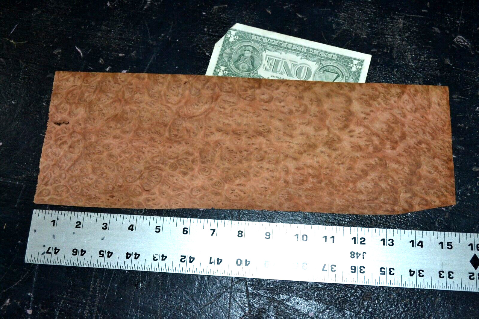 Eucalyptus Burl Raw Wood Veneer Sheets 5 x 13 inches 1/42nd 5940-11