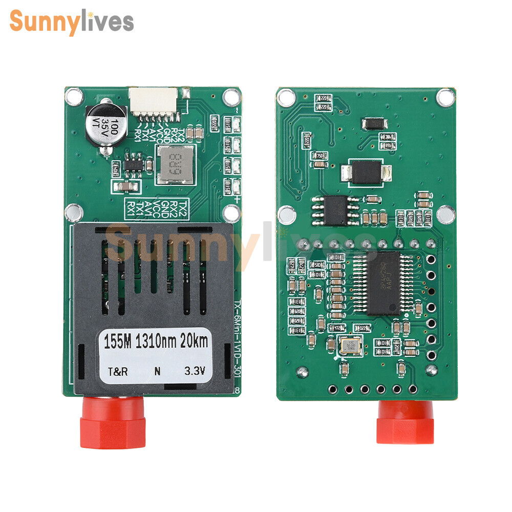 TTL Optical Transceiver Module TTL to Fiber Module FC RX/TX/AV/VCC/GND for Drone