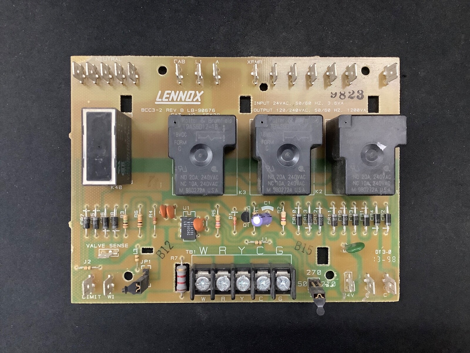 90-DAY WARRANTY – BCC3-2 Lennox Furnace Control Board 65K29 – LB-90676 tested
