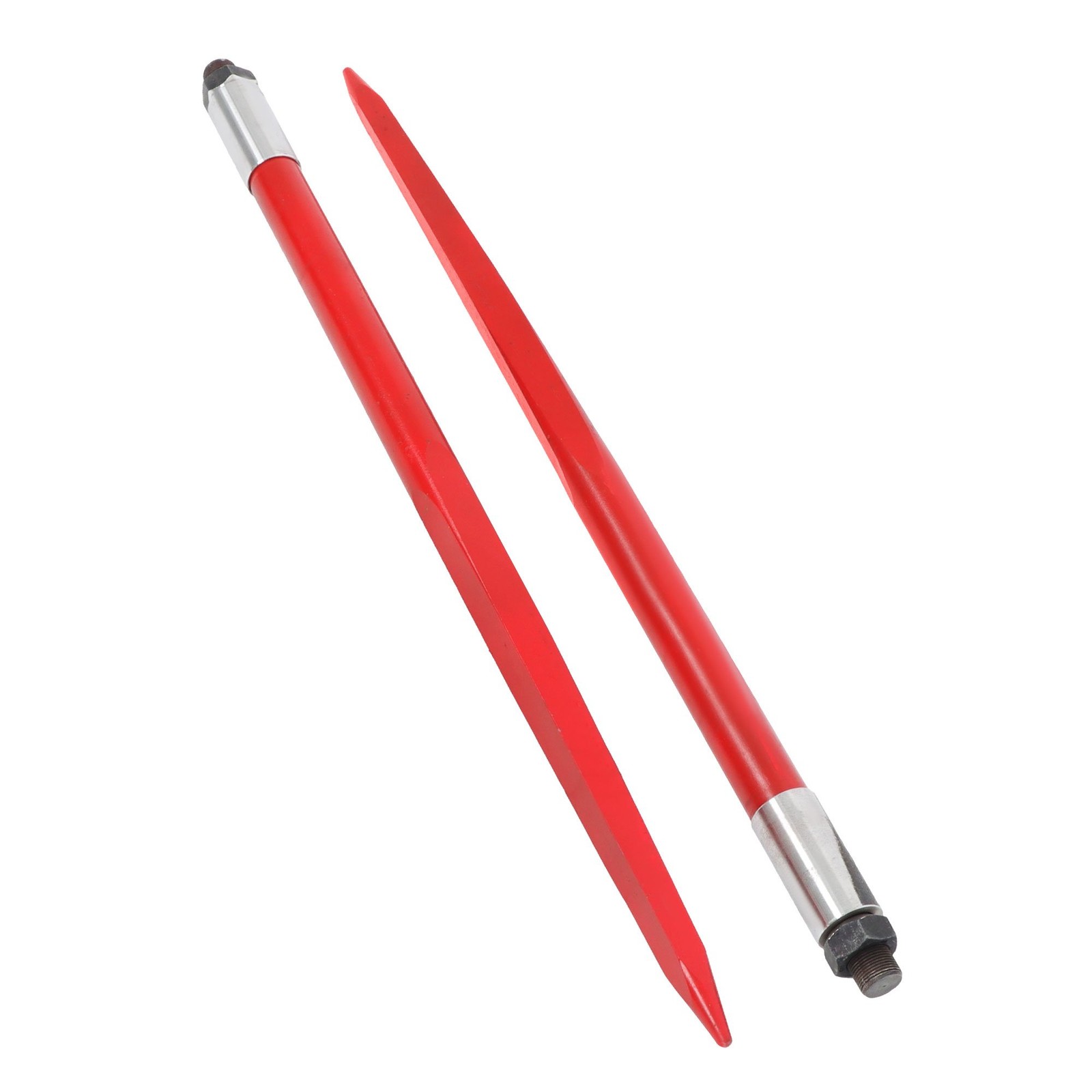 2 Pack 39″ Hay Bale Spear 3000 lbs Capacity Spike Fork Fit For Tractors Loaders