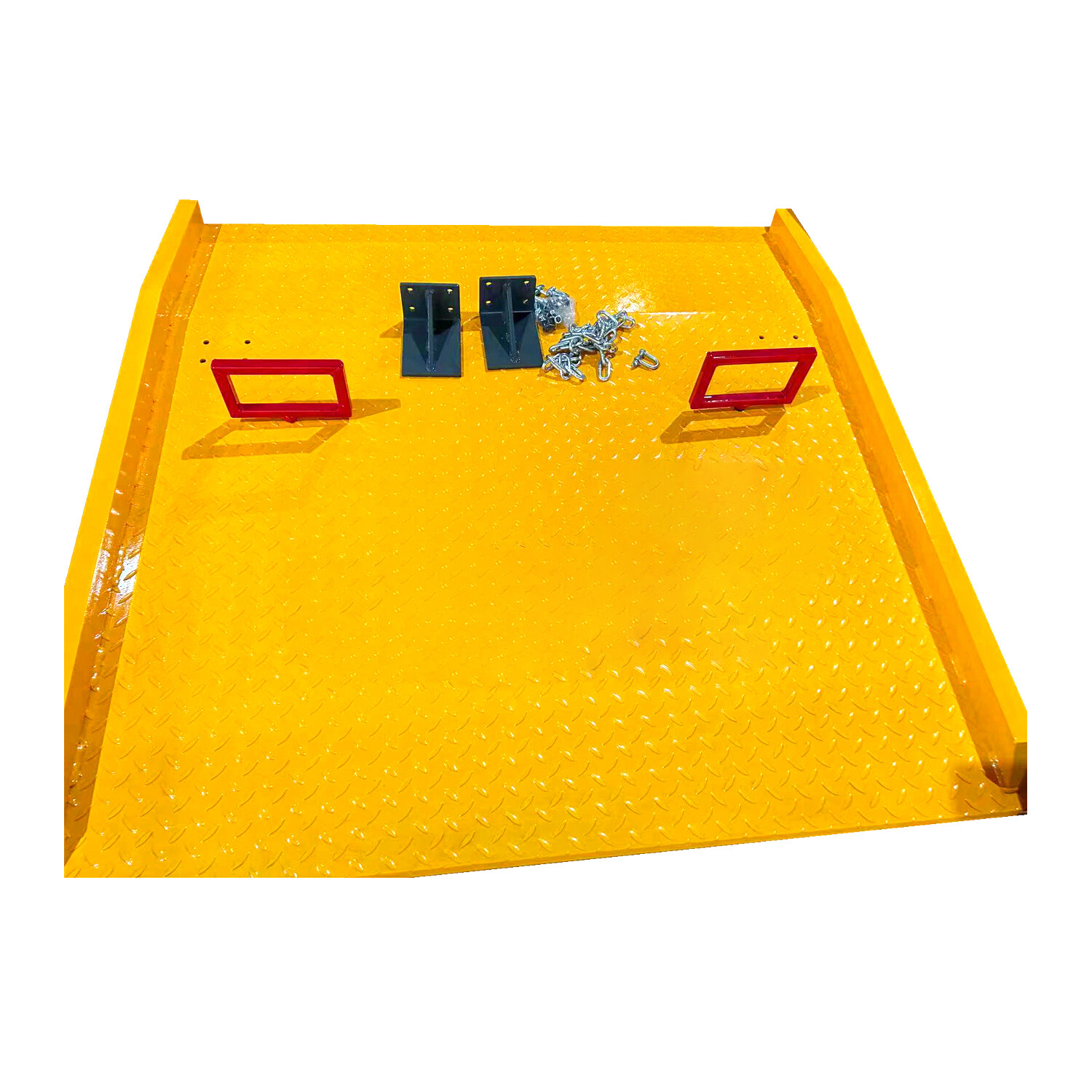 60» x 60» Steel Dock Boards with Handles & Side Curbs 13,000lbs Forklift