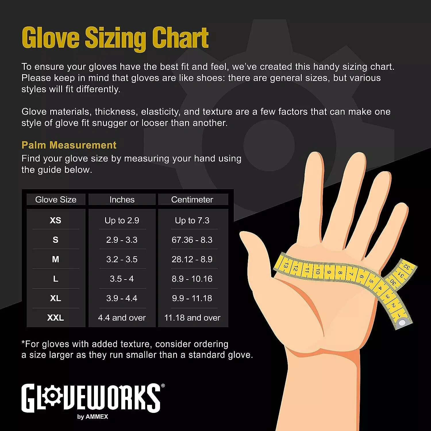 Gloveworks Clear Vinyl Industrial Gloves Box of 100 pcs Size XL 3 Mil Disposable