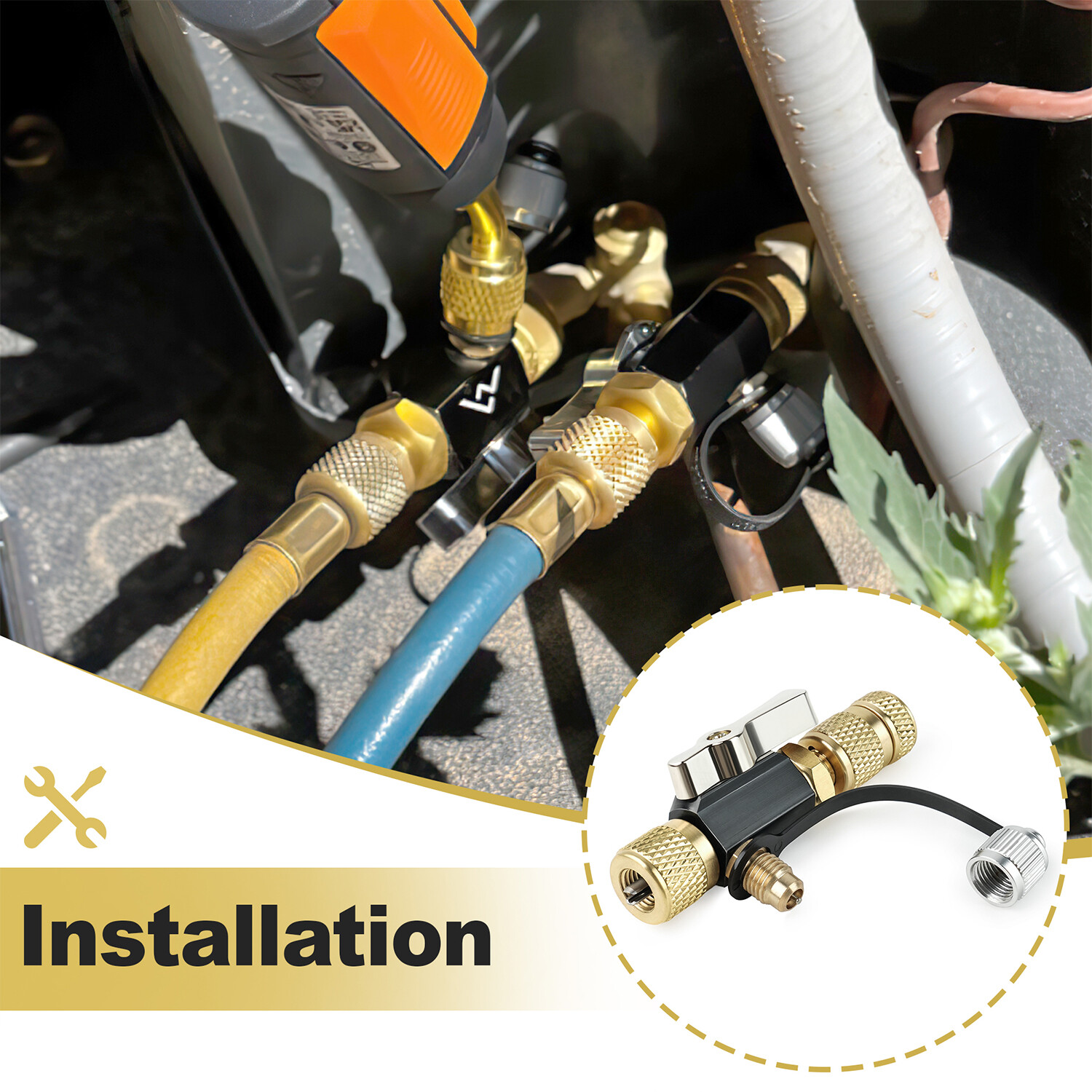 Mega Flow Vacuum Rated Valve Core Removal Tool – 1/4″ System Connection