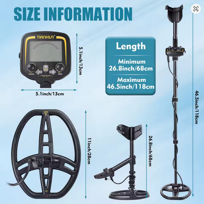 TIANXUN TX 850M Pro Metal Detector, Very Sensitive, Discrimination, Ground Grab