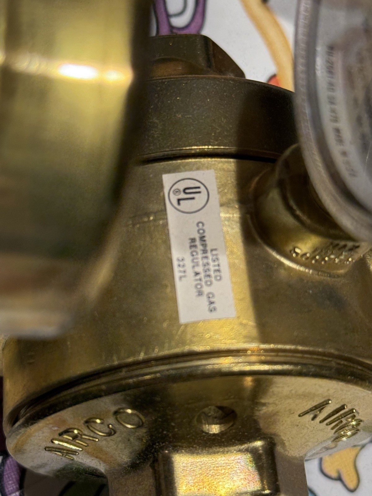 Vtg NOS AIRCO 806-8456 Oxygen Regulator 4000 PSI 200 PSI GAUGE Made USA