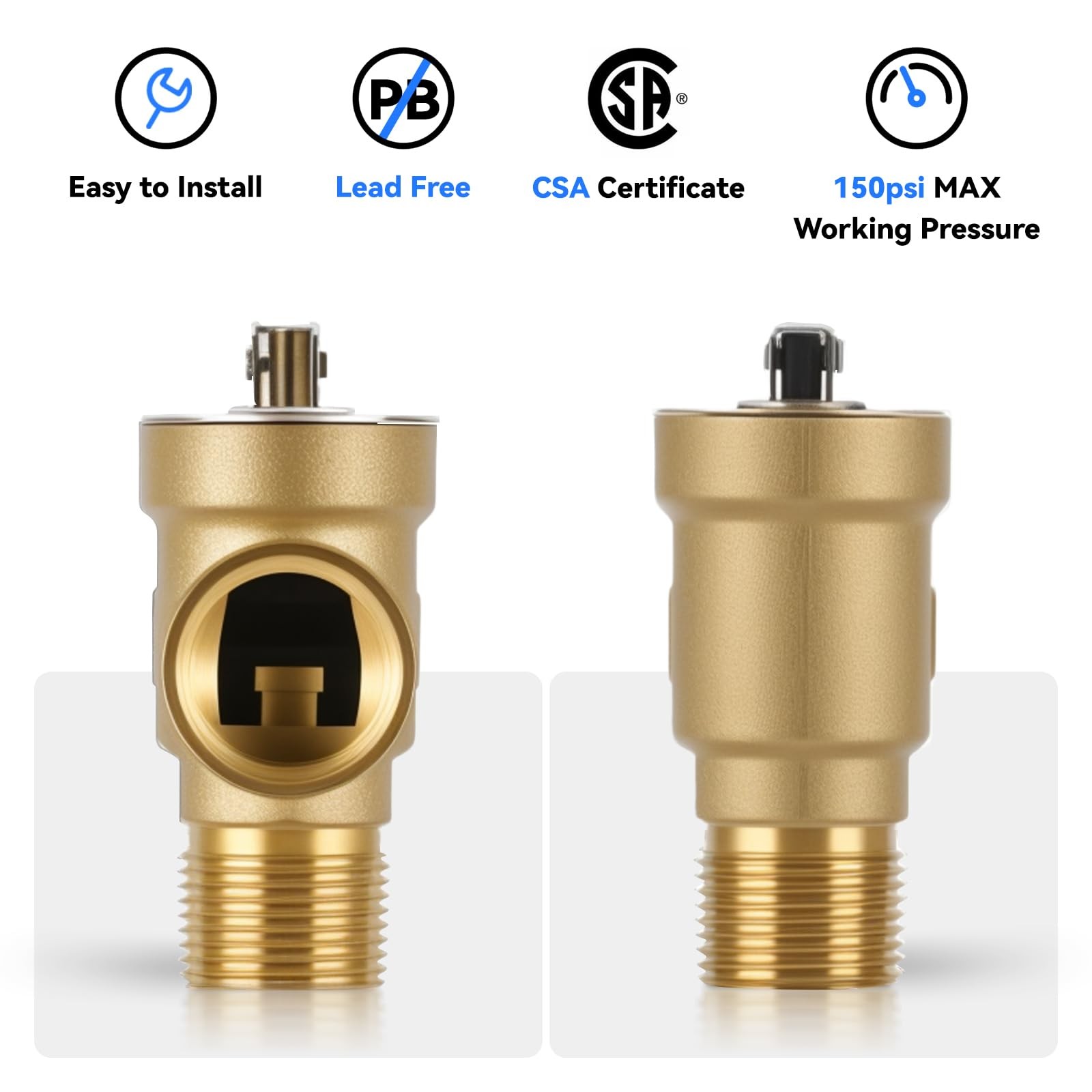 Solimeta 3/4 Inch IPS Isolator Tankless 9.65 x 7.28 x 3.15 inches, 3/4″x3/4″
