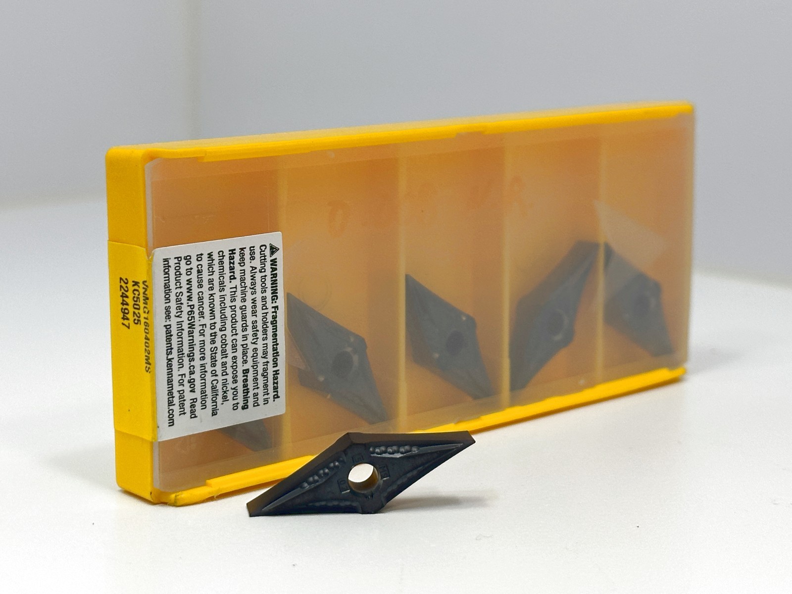 KENNAMETAL VNMG3305MS VNMG160402MS New Carbide Inserts 2244947 Grade KC5025 6pcs