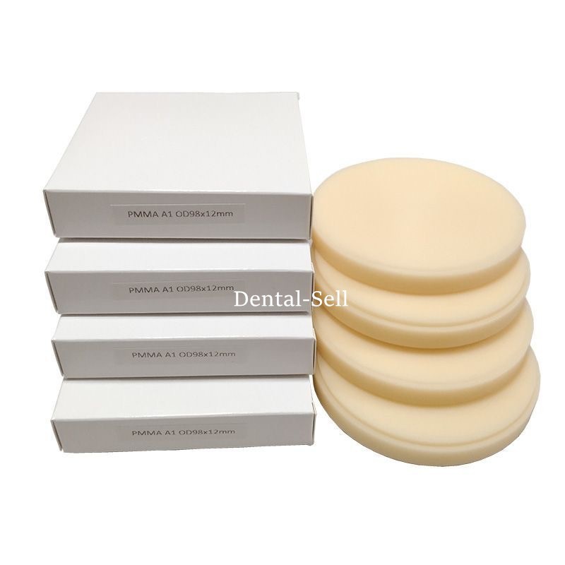 PMMA Blocks Disc Multilayer Dental Resin Round Material A1/A2/A3 Shade 98mmx16mm