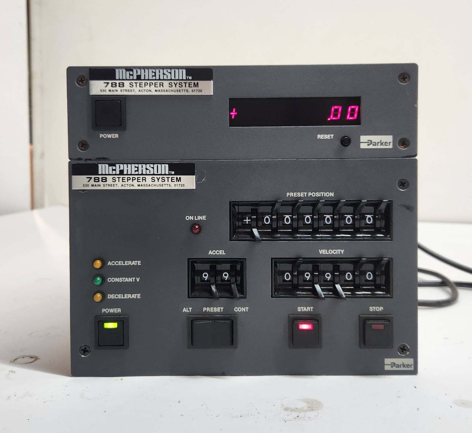 Parker McPherson 788 788a & 788b Benchtop Stepper Controller System