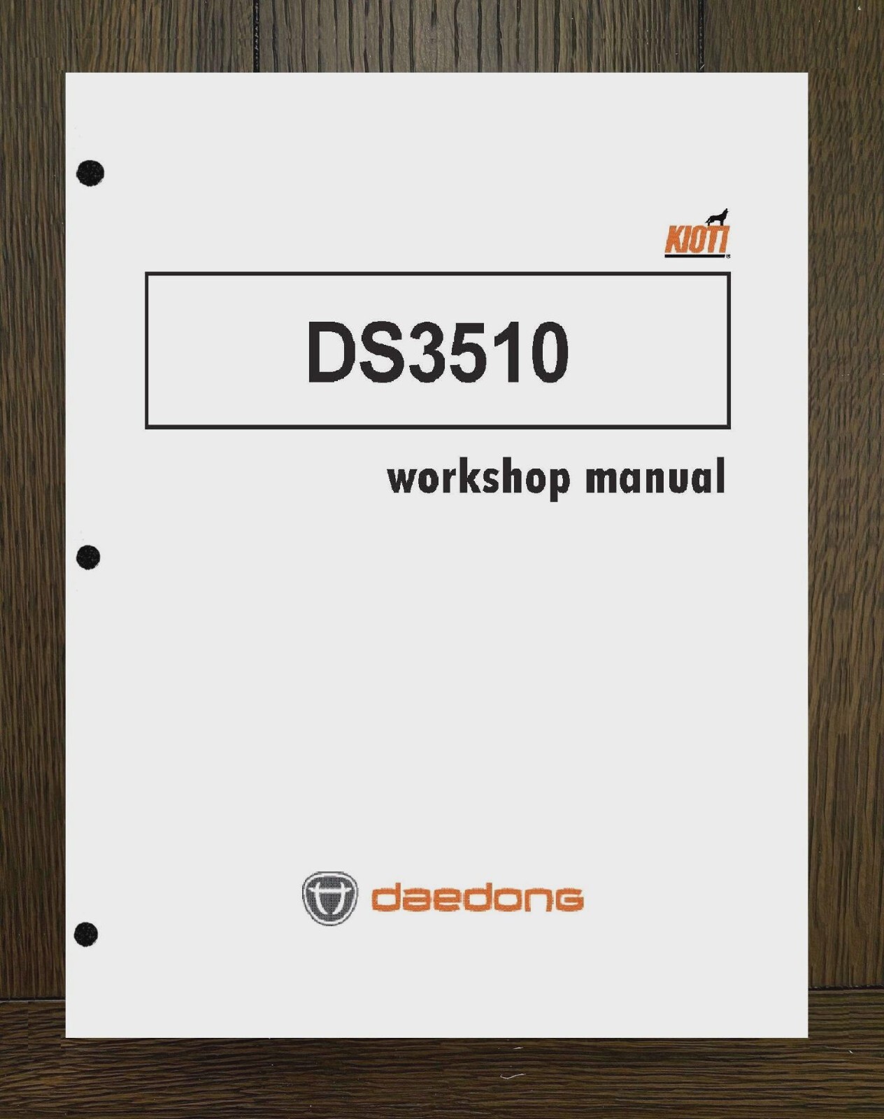 DS3510 Diesel Tractor Workshop Repair Manual Fits Kioti Daedong 3A165LWD