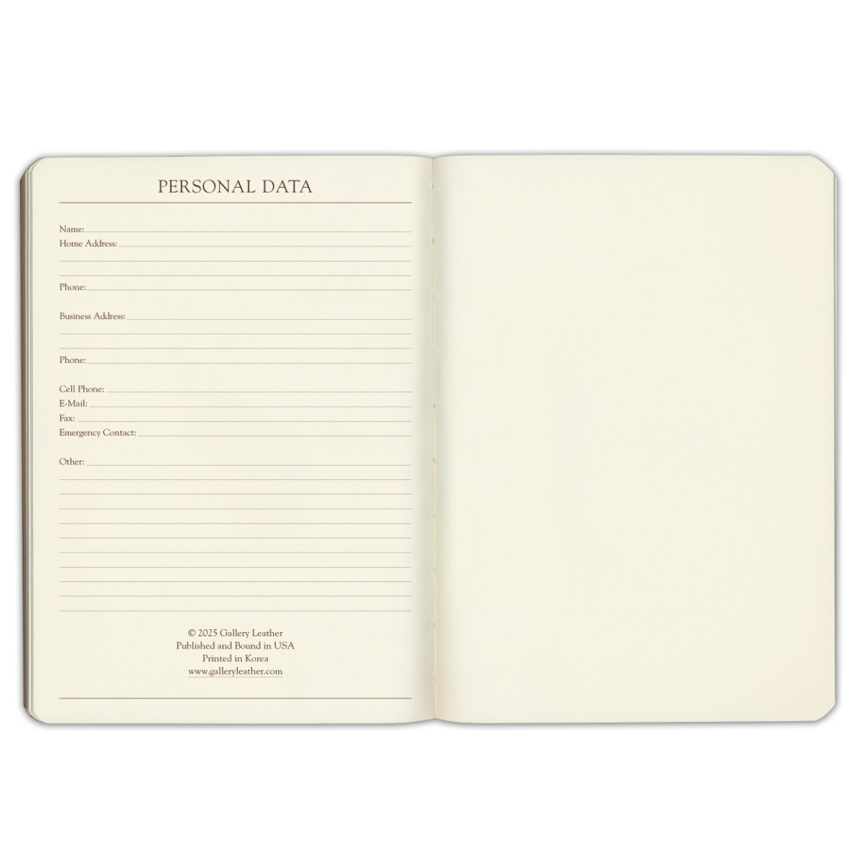 Gallery Leather Daily Planner 2027, 12 Months, Desk Calendar Notebook, 8 x 5.5″