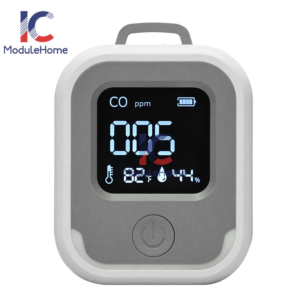 Air Quality Monitor 3-in-1 Carbon Monoxide Detector Temperature Humidity Alarm