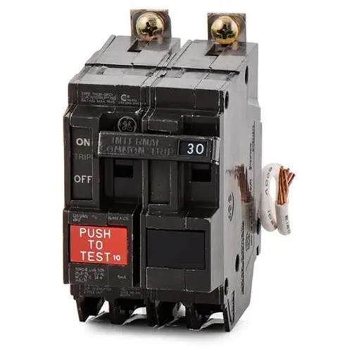 GE THQB2130GF 30 Amp 2 Pole 120/240V GFCI Bolt On Ground Fault Circuit breaker
