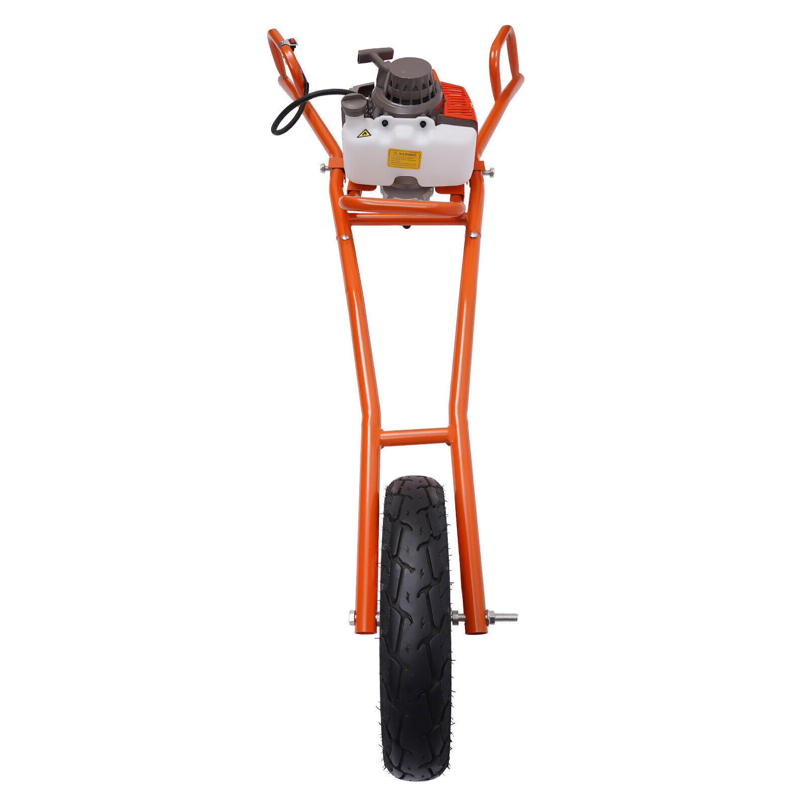 11″ Bit Post Hole Digger Gas Powered 63cc 3hp Hand Push Earth Auger Ground Drill