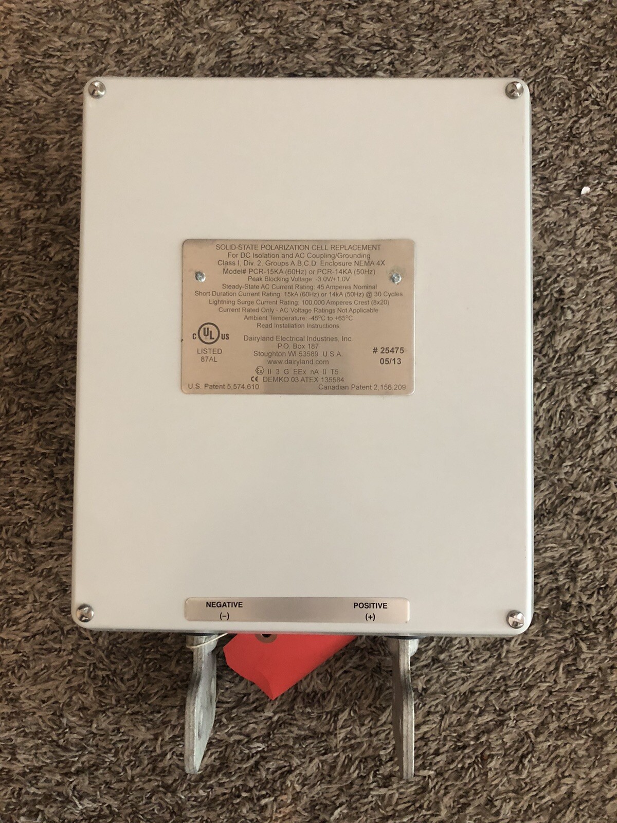 Dairyland Electrical PCR-15KA Polarization Cell Brand New with Hardware VF10