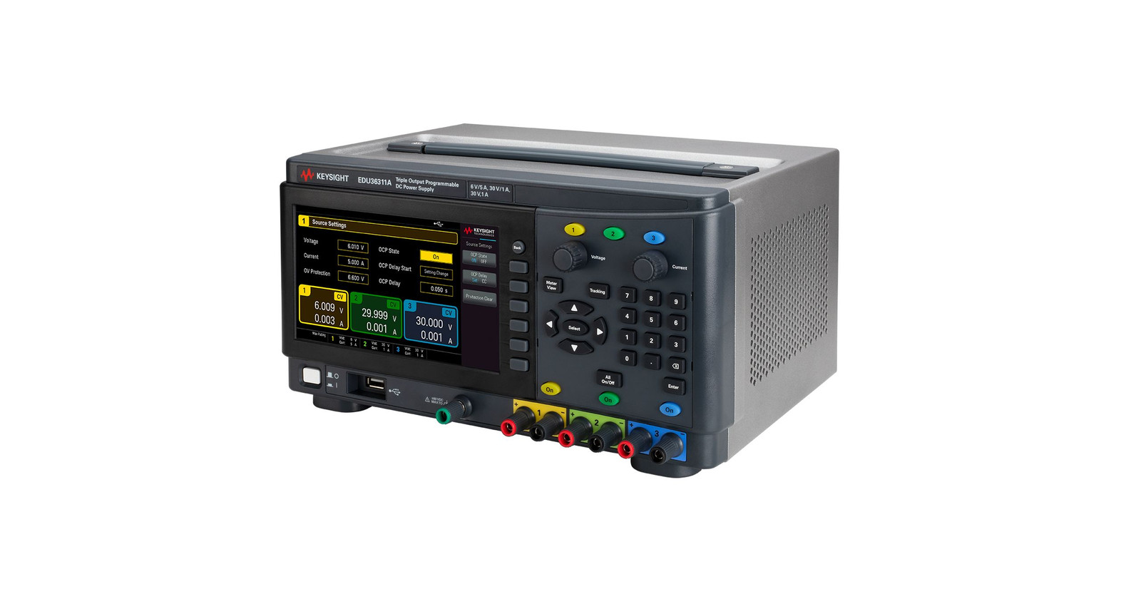 KEYSIGHT EDU36311A NB1-class Benchtop DC Power Supply, 90 W, 30 V, 3 outputs