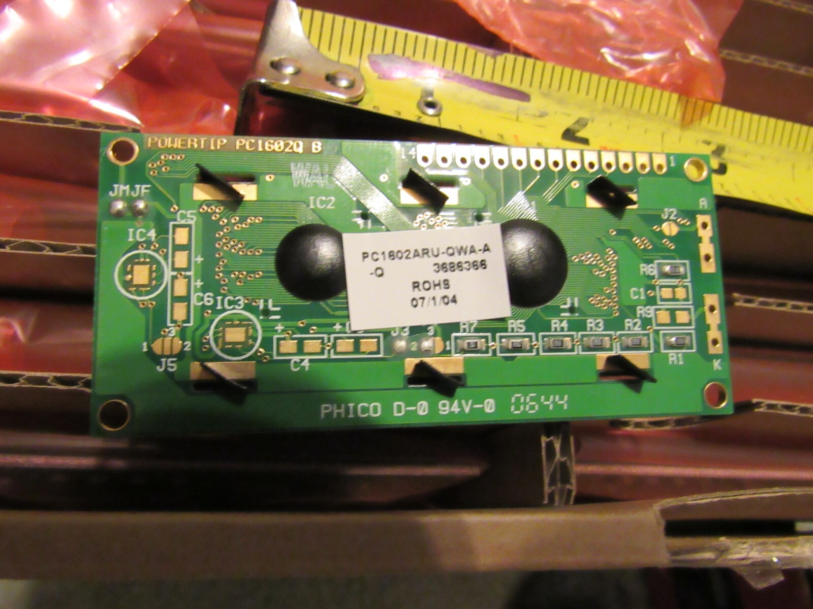 box 45 LCD display PC 1602-Q HD44780 driver new by WBU IC2