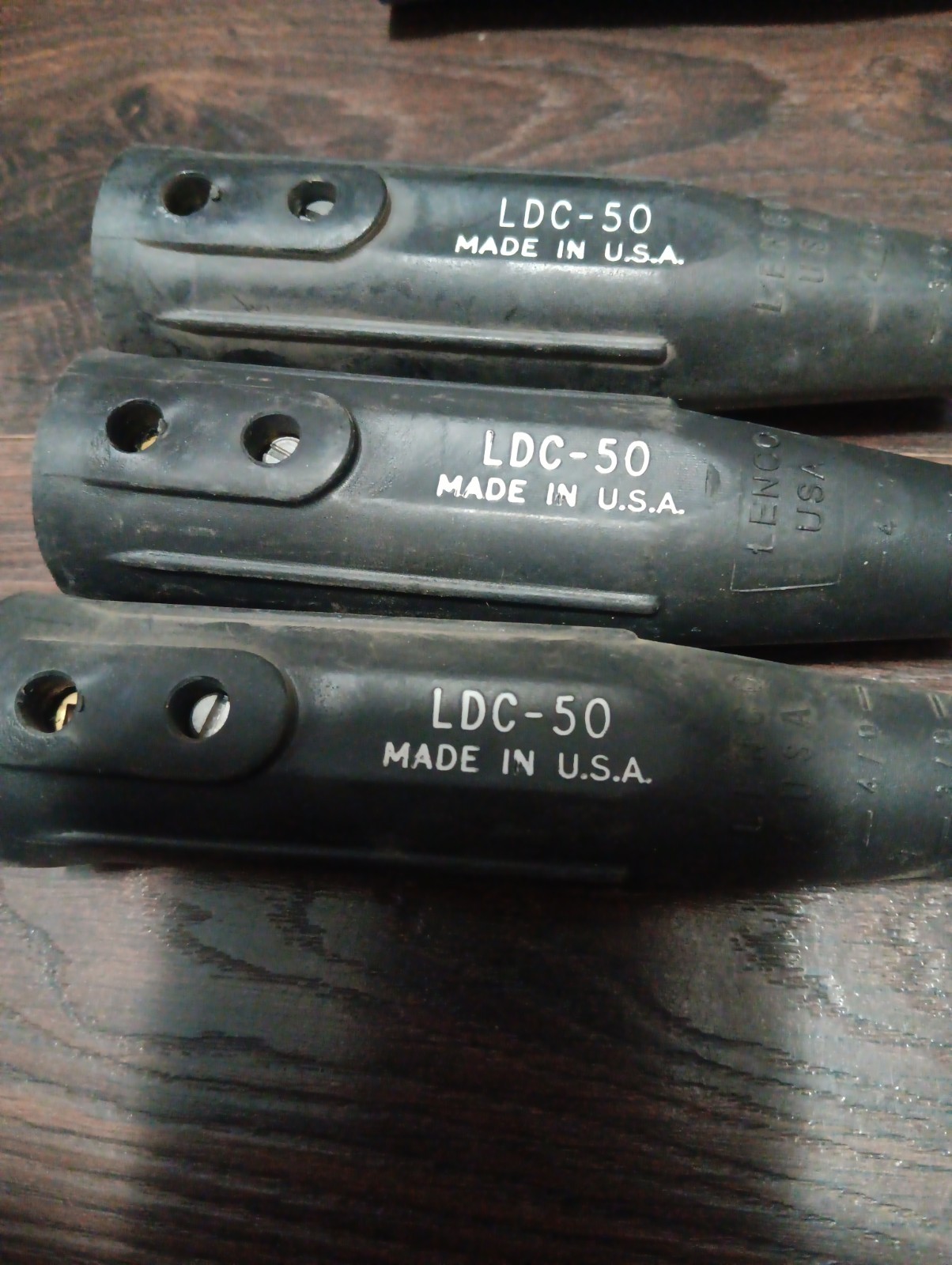 3 Pc Lenco LDC-50 Female End Only – 3 Black