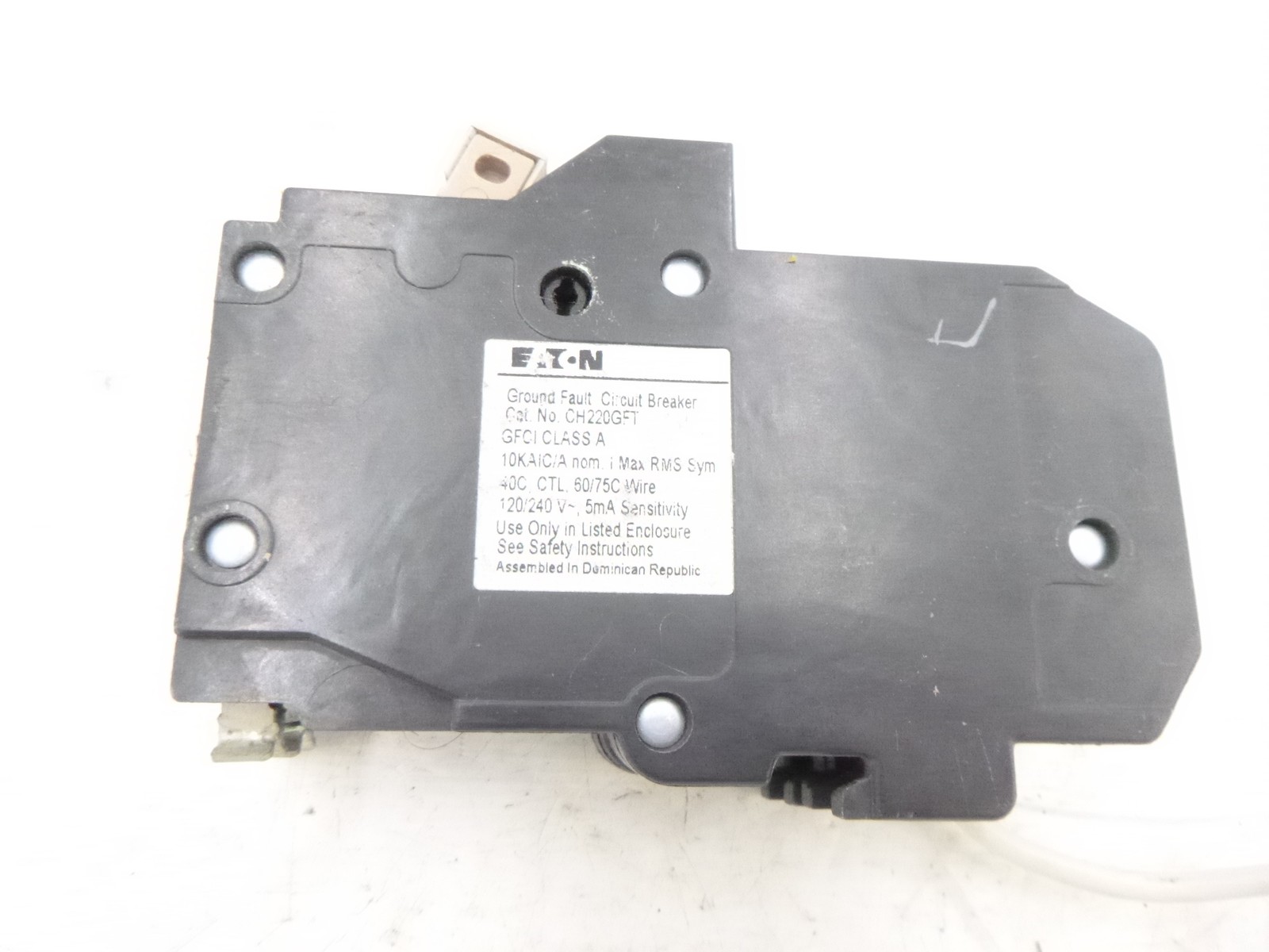 Eaton CH220GFT 20AMP Ground Fault Breaker Plug In 2 Pole 120/240 Volt AC