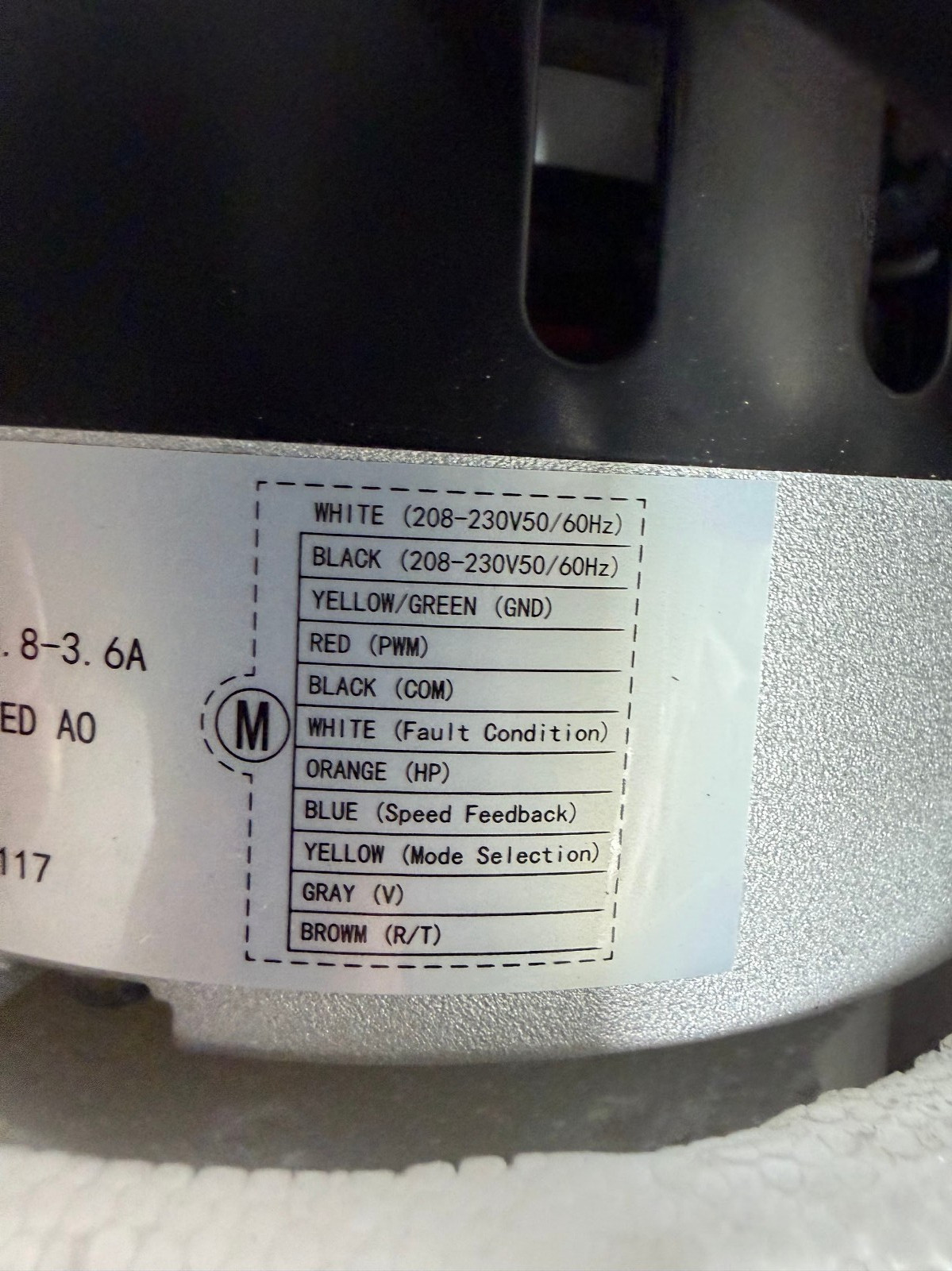 OEM Broad-Ocean 1/2 HP Furnace Blower Motor KMSAH013A05 ZWK702B5388701 230V