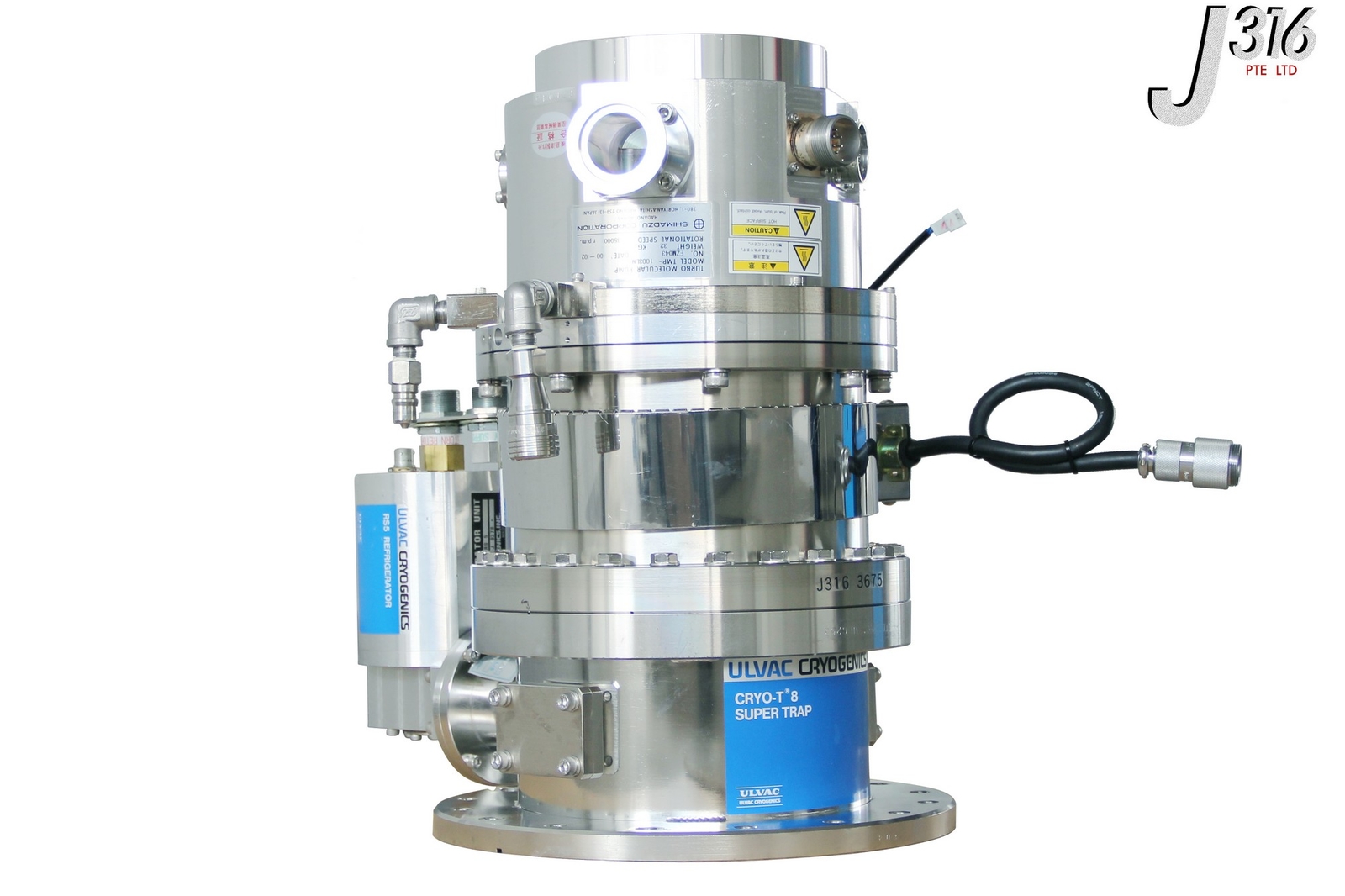 3675 SHIMADZU TURBO PUMP W/ ULVAC CRYOGENICS SUPER TMP-1003LM