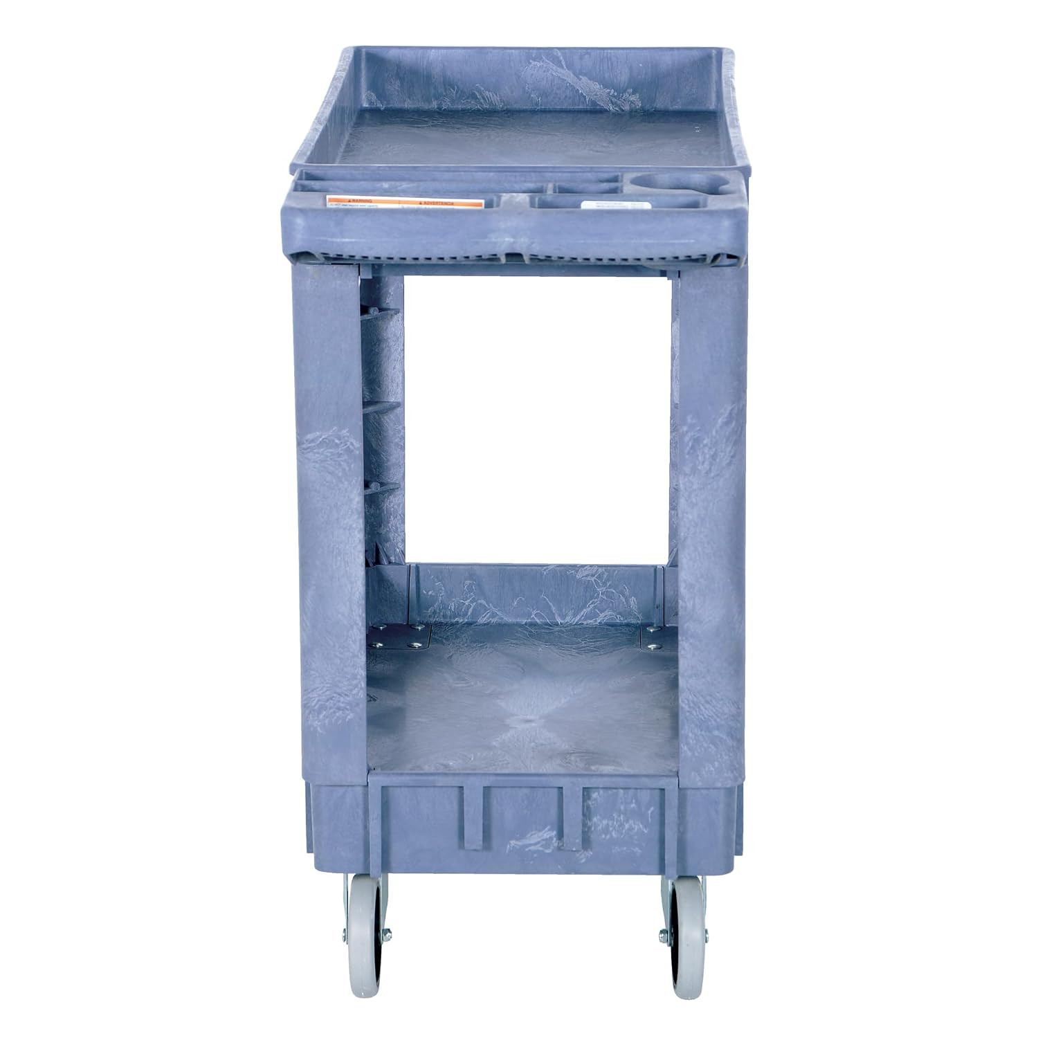 PLSC-2-1731 Plastic Utility Service Cart 2 Shelves 40 In. X 18-1/2 In. X 33-1/2